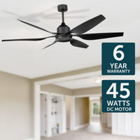 Brilliant Widespan 183cm X-Large DC Ceiling Fan with Remote