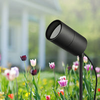 Brilliant Black Seaford LED Garden Spotlight