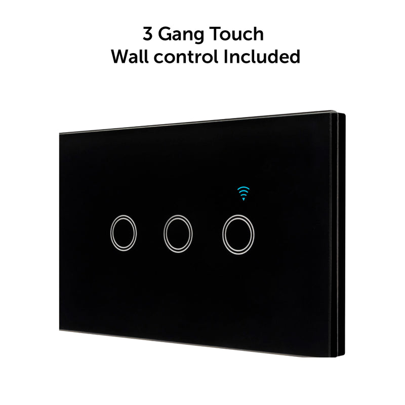 Brilliant Matte Black Smart Calor 3-in-1 Bathroom Heater