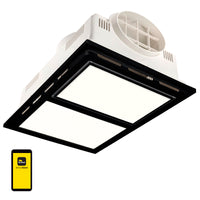 Brilliant Matte Black Smart Calor 3-in-1 Bathroom Heater