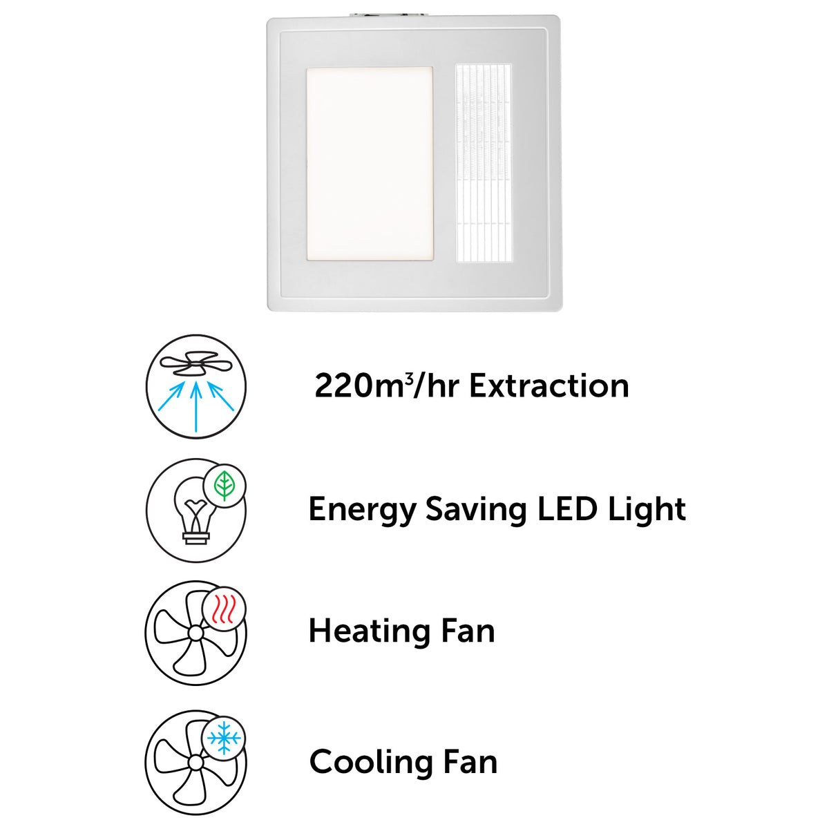 Bathroom Fan Heater & Heat Lamp | Brilliant Lighting