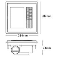 Brilliant White Heatstorm 4-in-1 Bathroom Heater