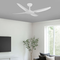 Brilliant White Amari Series II 4-Blades 52'' DC Ceiling Fan