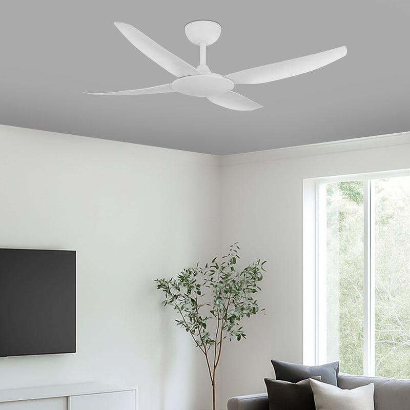 Brilliant White Amari Series II 4-Blades 52'' DC Ceiling Fan