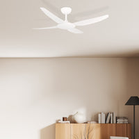 Brilliant White Amari Series II 4-Blades 52'' DC Ceiling Fan