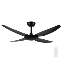 Brilliant Black Amari Series II 4-Blades 52'' DC Ceiling Fan