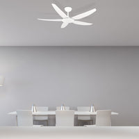 Brilliant White Amari Series II 56'' DC 5-Blades  Ceiling Fan