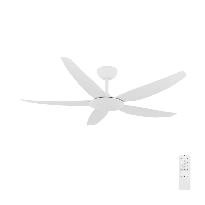 Brilliant White Amari Series II 56'' DC 5-Blades  Ceiling Fan