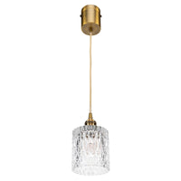 Brilliant Bloomsbury Brass DIY Vintage Style Glass Pendant Light