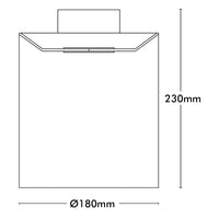 Brilliant Seasons White Laser Cut Batten Fix Shade