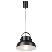 Brilliant Tulli Matt Black DIY Modern Industrial Style Pendant Light