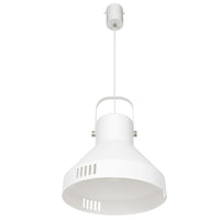 Brilliant Degraves Matt White Large DIY Industrial Style Pendant Light