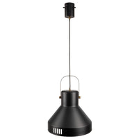 Brilliant Degraves Matt Black Large DIY Industrial Style Pendant Light