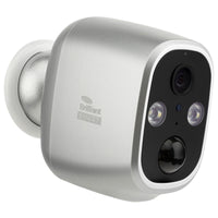 Brilliant Silver Smart WiFi Rechargeable Camera with Light