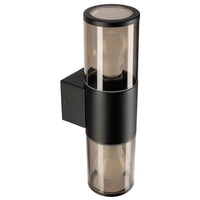 Brilliant Black Denison Up/Down Wall Light with 7W LED Globes