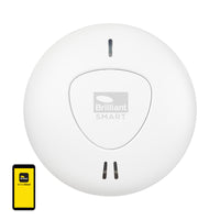 Brilliant White Smart WiFi Interconnected Smoke Alarm