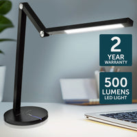 Brilliant Concertina Black Desk Lamp