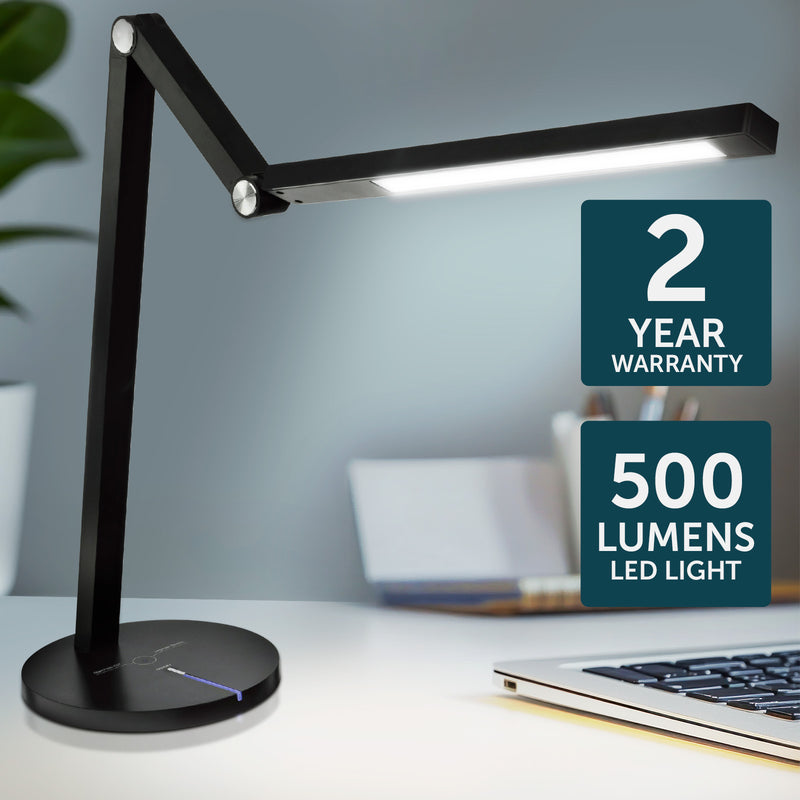 Brilliant Concertina Black Desk Lamp