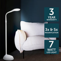 Brilliant Magoo White Floor Lamp