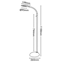 Brilliant Magoo White Floor Lamp