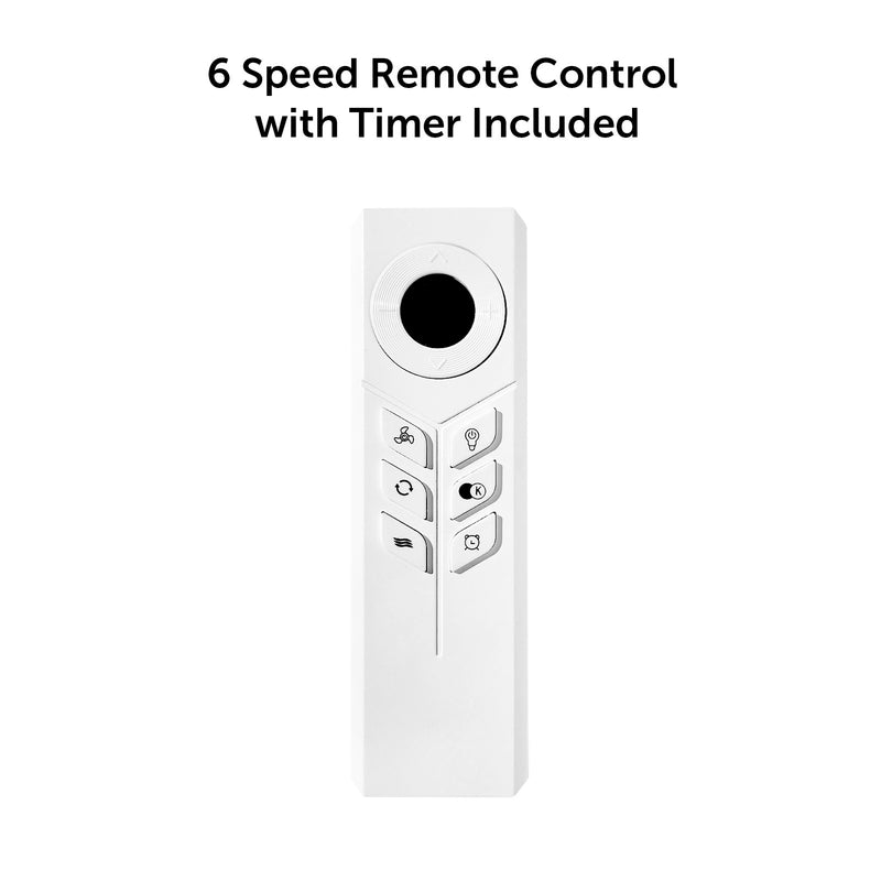 Brilliant 132cm White Matt Grace 4 Blade DC Ceiling Fan With Remote And LED Light