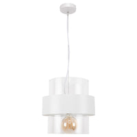 Brilliant Lyric White Glass And Metal DIY Pendant Light