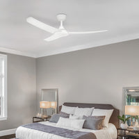 Brilliant Duque White 132cm DC Ceiling Fan With Remote