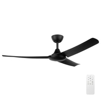 Brilliant Duque Black 132cm DC Ceiling Fan With Remote