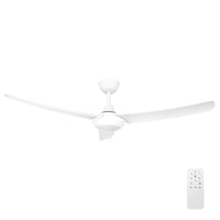 Brilliant Duque White 132cm DC Ceiling Fan with CCT LED Light And Remote