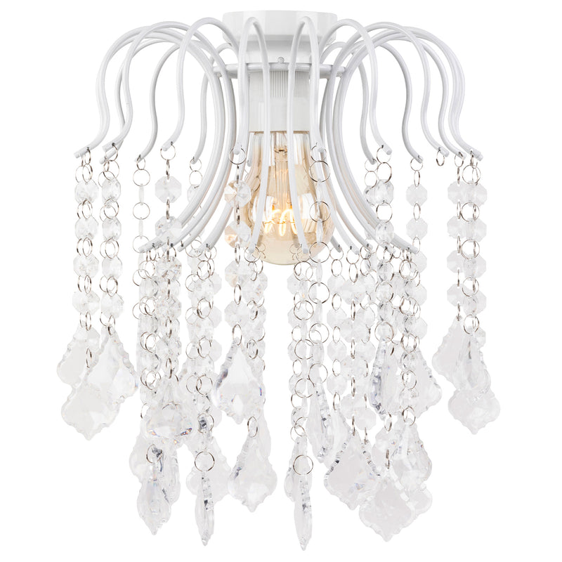 Brilliant Countess White  Luxury Batten Fix Shade