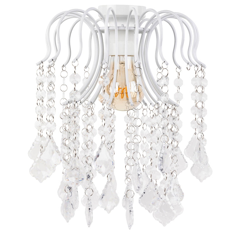 Brilliant Countess White  Luxury Batten Fix Shade