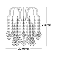 Brilliant Countess White  Luxury Batten Fix Shade