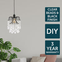 Brilliant Countess Black Luxury Batten Fix Shade
