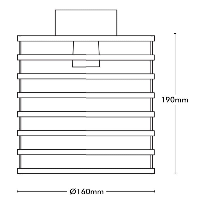 Brilliant Merchant Black Modern Batten Fix Shade