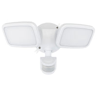 Brilliant White Kratos LED DIY Twin Flood Light with Motion Sensor