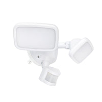 Brilliant White Kratos LED DIY Twin Flood Light with Motion Sensor