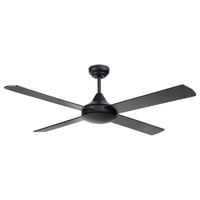 Brilliant Black Tempo Plus 48" AC Ceiling Fan