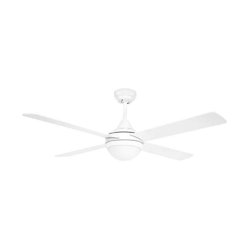 Brilliant White Tempo Plus 48'' AC 4-Blade Ceiling Fan with Light