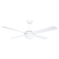 Brilliant White Tempo Plus 48'' AC 4-Blade Ceiling Fan with Light