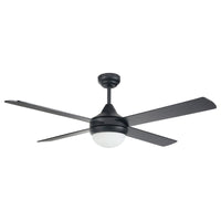 Brilliant Black Tempo Plus 48'' AC 4-Blade Ceiling Fan with Light