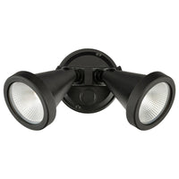 Brilliant Black Stinger LED Twin Floodlight