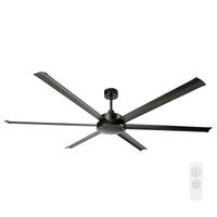 Brilliant Black Colossus 84" DC Ceiling Fan 6-Blade