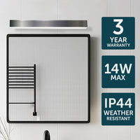 Brilliant Izzie Contemporary Chrome LED Vanity Light