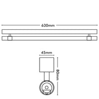 Brilliant Arista Brass 63cm LED Vanity Light