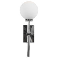 Brilliant Wanda Chrome Wall Vanity Light