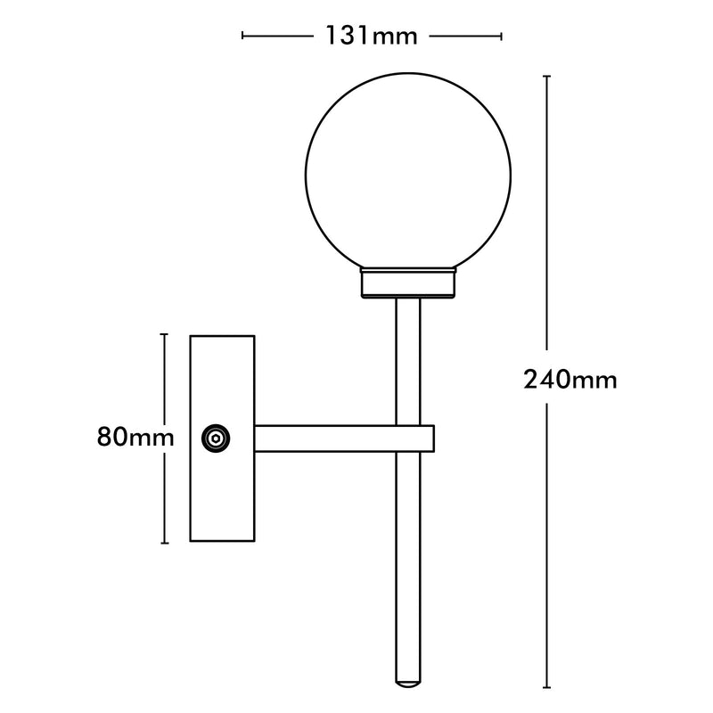 Brilliant Wanda Chrome Wall Vanity Light