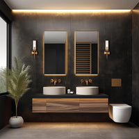 Brilliant Eternal Satin Brass Fluted Glass And Vanity Light