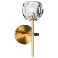 Brilliant Celeste Glass And Satin Brass  Vanity Light