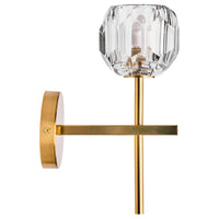 Brilliant Celeste Glass And Satin Brass  Vanity Light