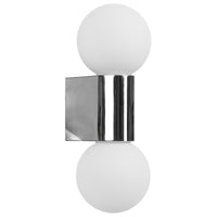 Brilliant Starlet Chrome Double Wall Vanity Light